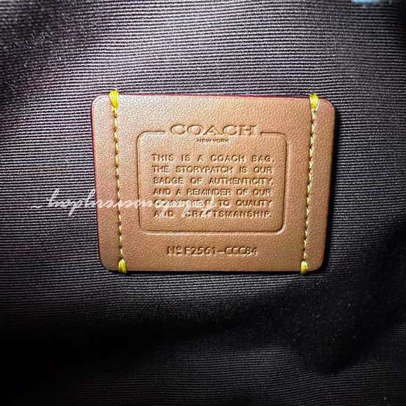 Coach Kailey Shoulder/Crossbody Bag With Cow Print And Tassel CCC84 NWT - Picture 6 of 11